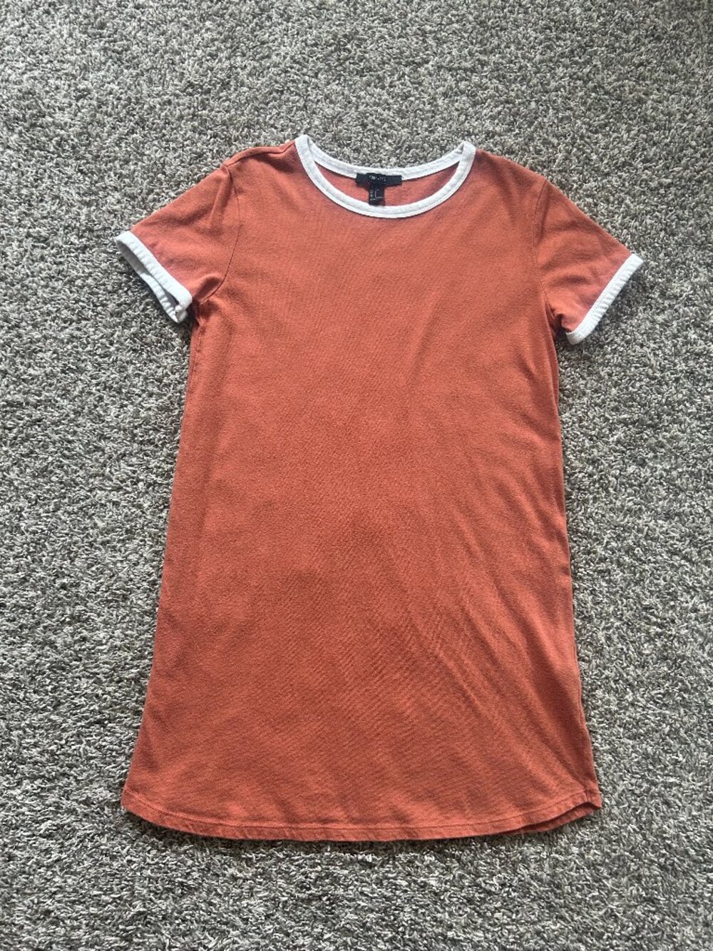 Forever 21 Rust Orange T-Shirt Dress